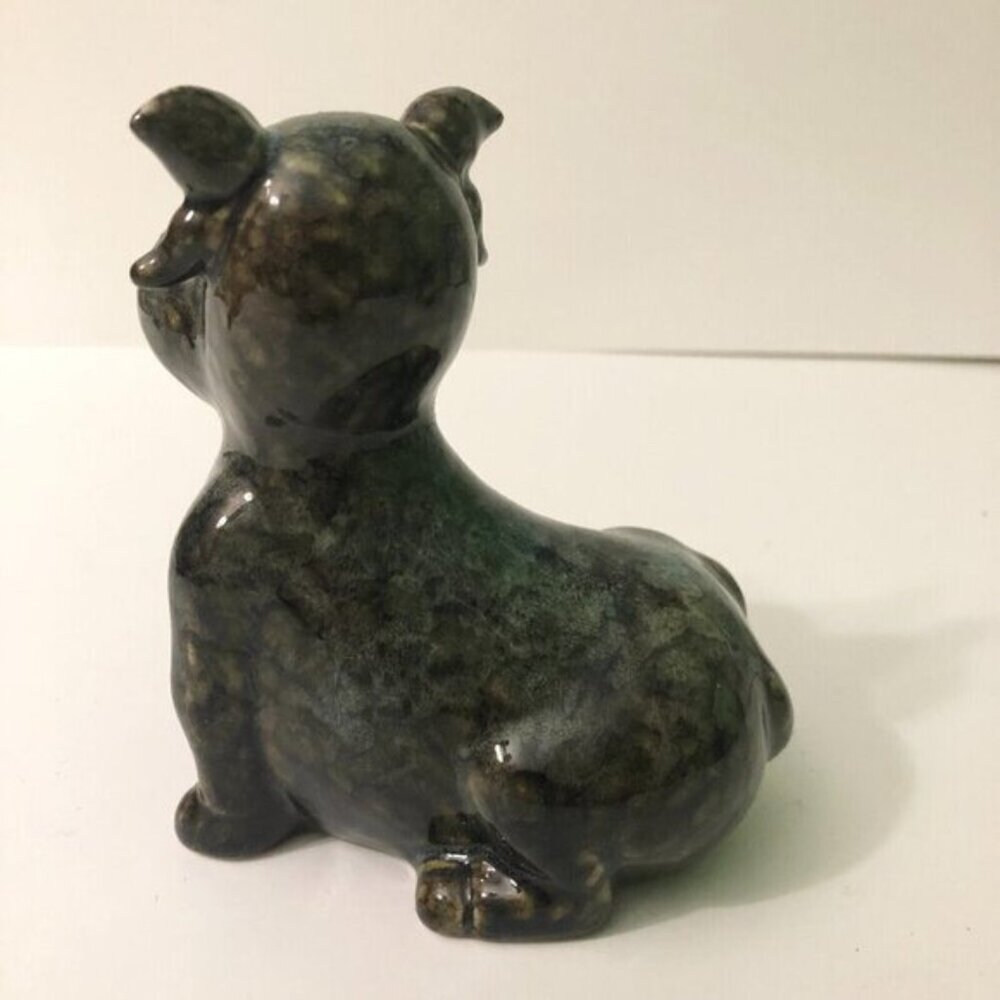 Vintage Lot of 2  Cow Figurine 5 Inch Tall Ceramic Figures - Picture 10 of 15